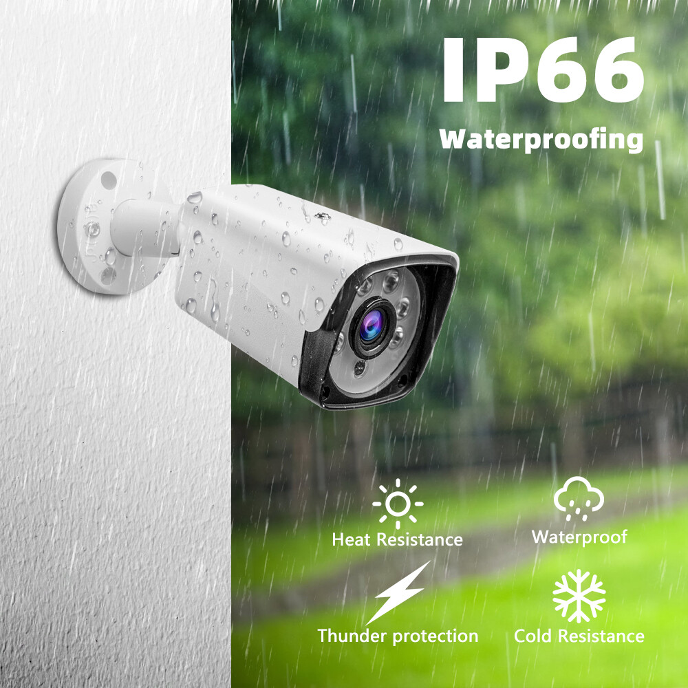 8CH 5MP Lite DVR 1080P Outdoor CCTV Security Camera System Kit Night Vision 4K