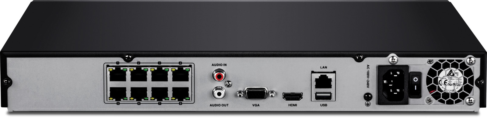 TRENDnet TV-NVR408 8 Channel 4K UHD PoE+ NVR