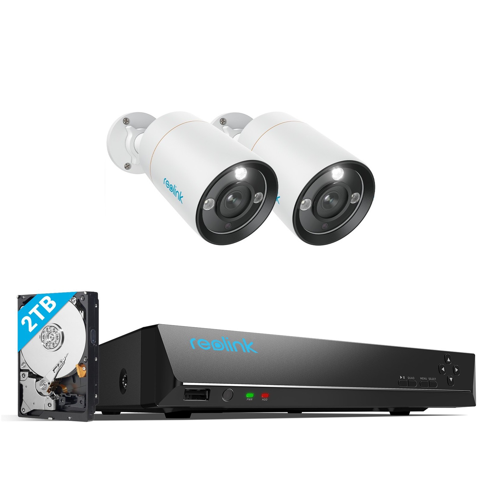 Reolink 1212A 12MP PoE Security Camera System 12CH NVR 2TB HDD Smart Detection
