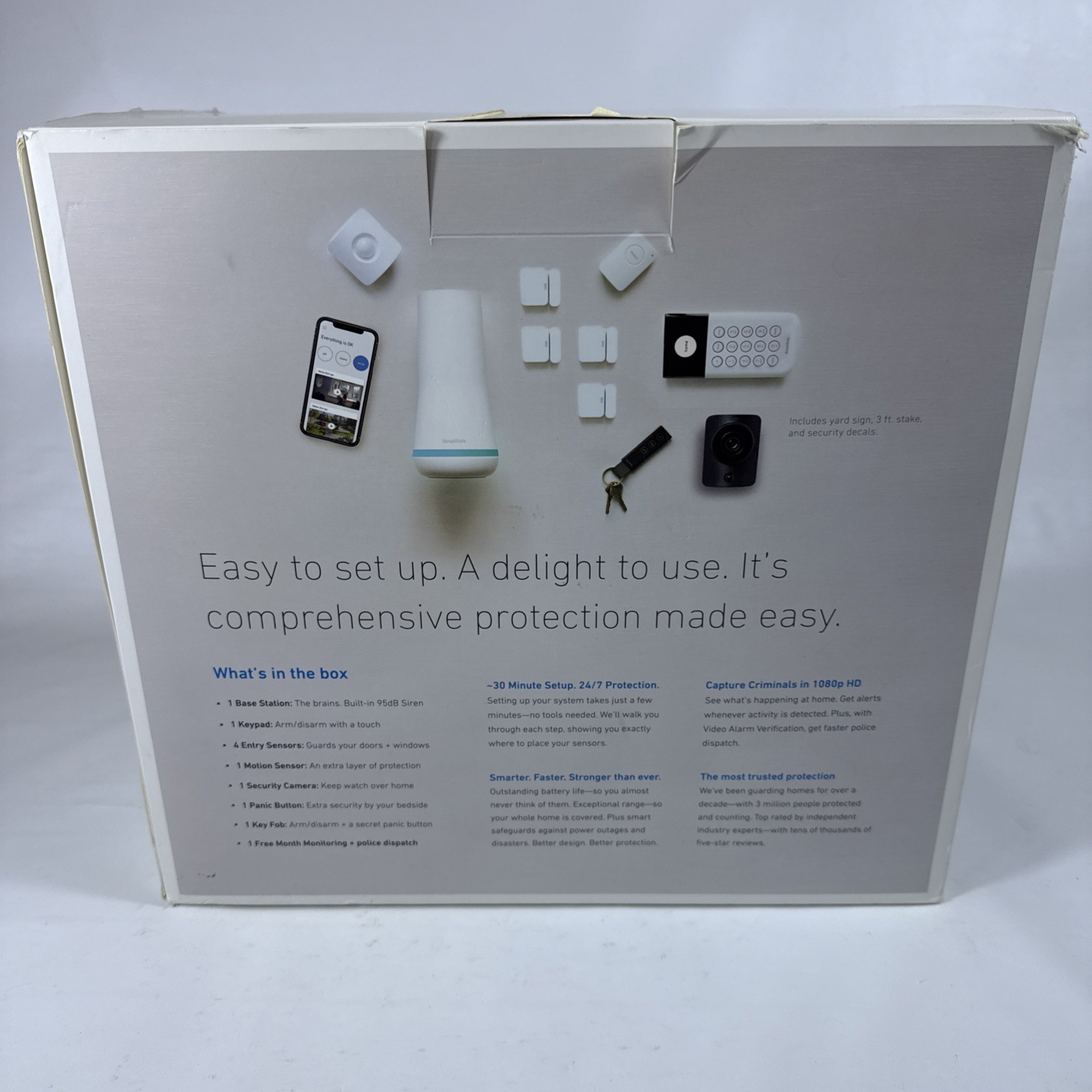 SimpliSafe Home Security System with HD Camera 10 piece bundle hsk101