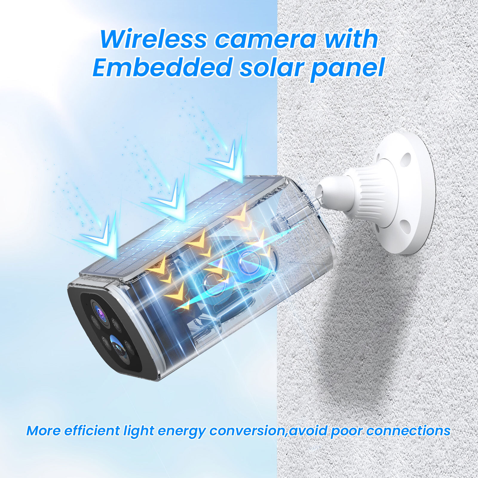 ANRAN Solar Battery Wireless Security Camera System WiFi IP Outdoor Home Audio
