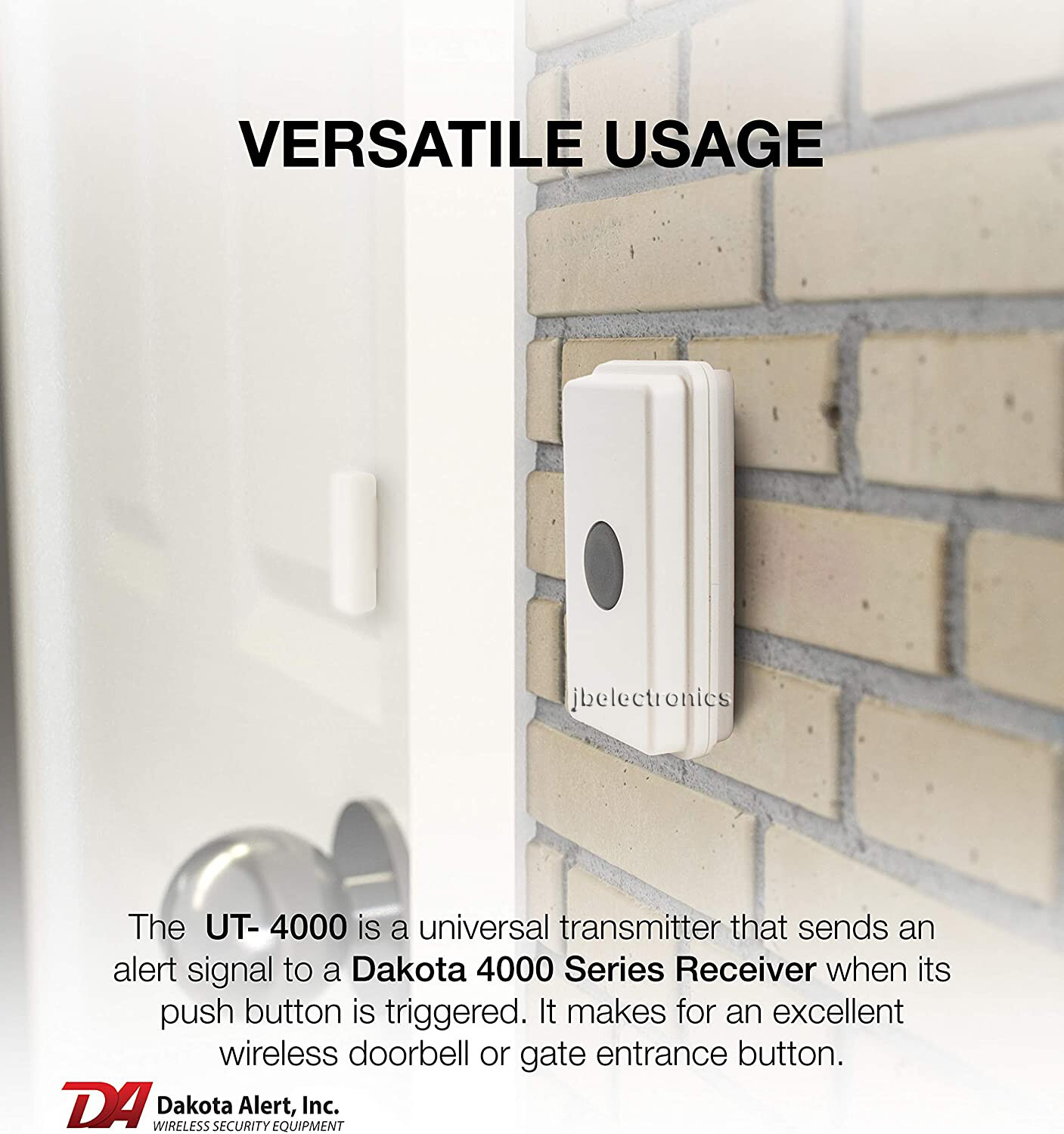 DAKOTA ALERT UTRE-4K PLUS WIRELESS DOORBELL/PANIC BUTTON/ALARM+RELAYS+12V OUTPUT
