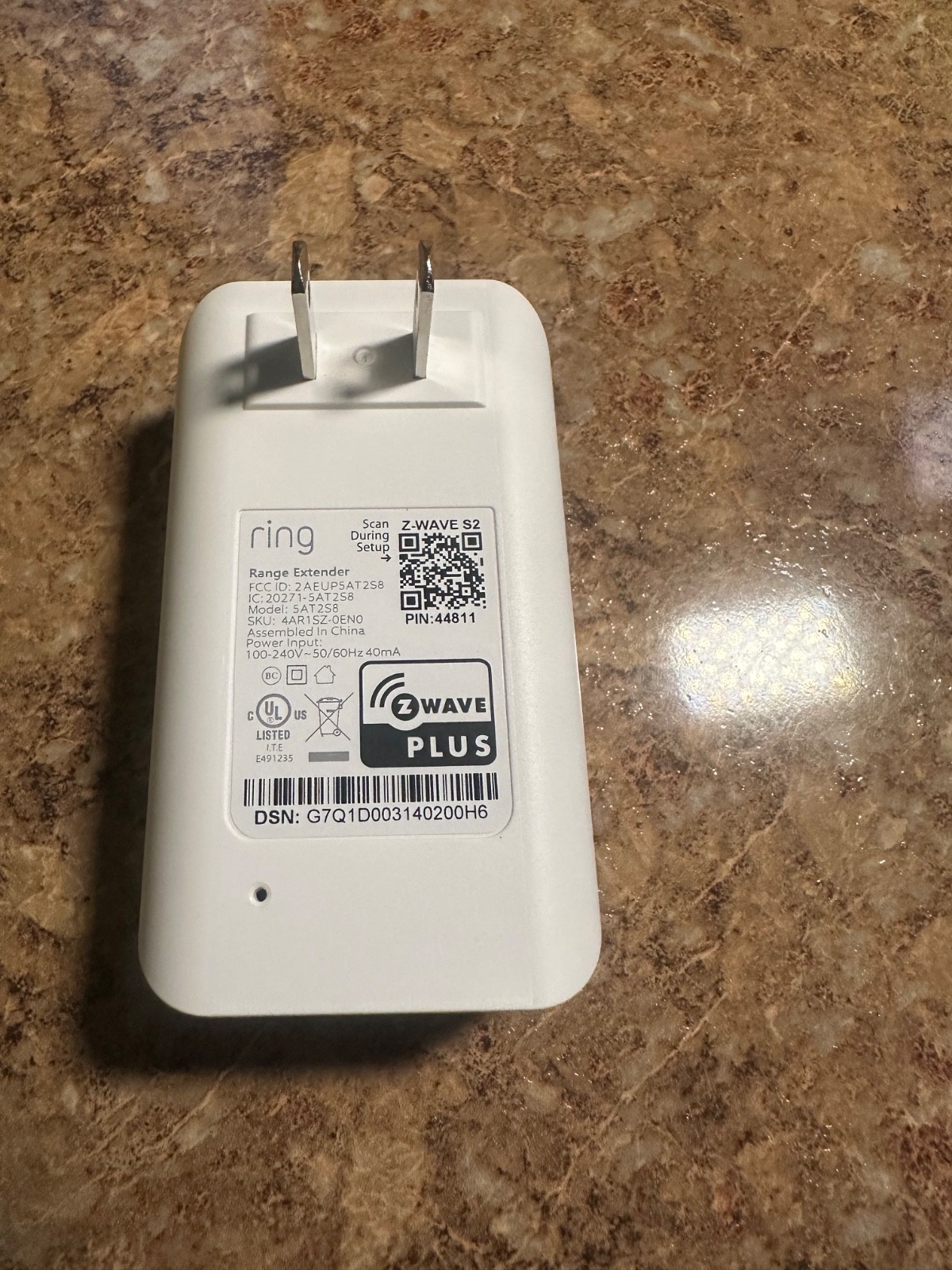 Ring Alarm – Range Extender – Z Wave Plus 2nd Gen (5AT2S8)