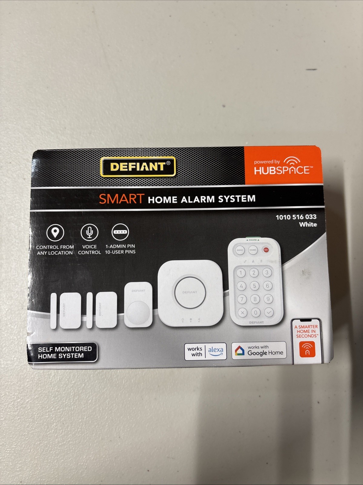 Defiant Smart Home Alarm System – White (1010 516 033) Powered by HubSpace