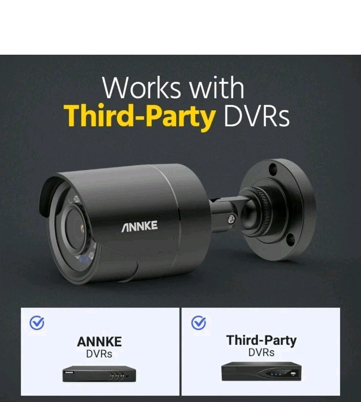 ANNKE 1080P HD 4IN1 CCTV Home Security Surveillance 2MP Outdoor IR Night Camera