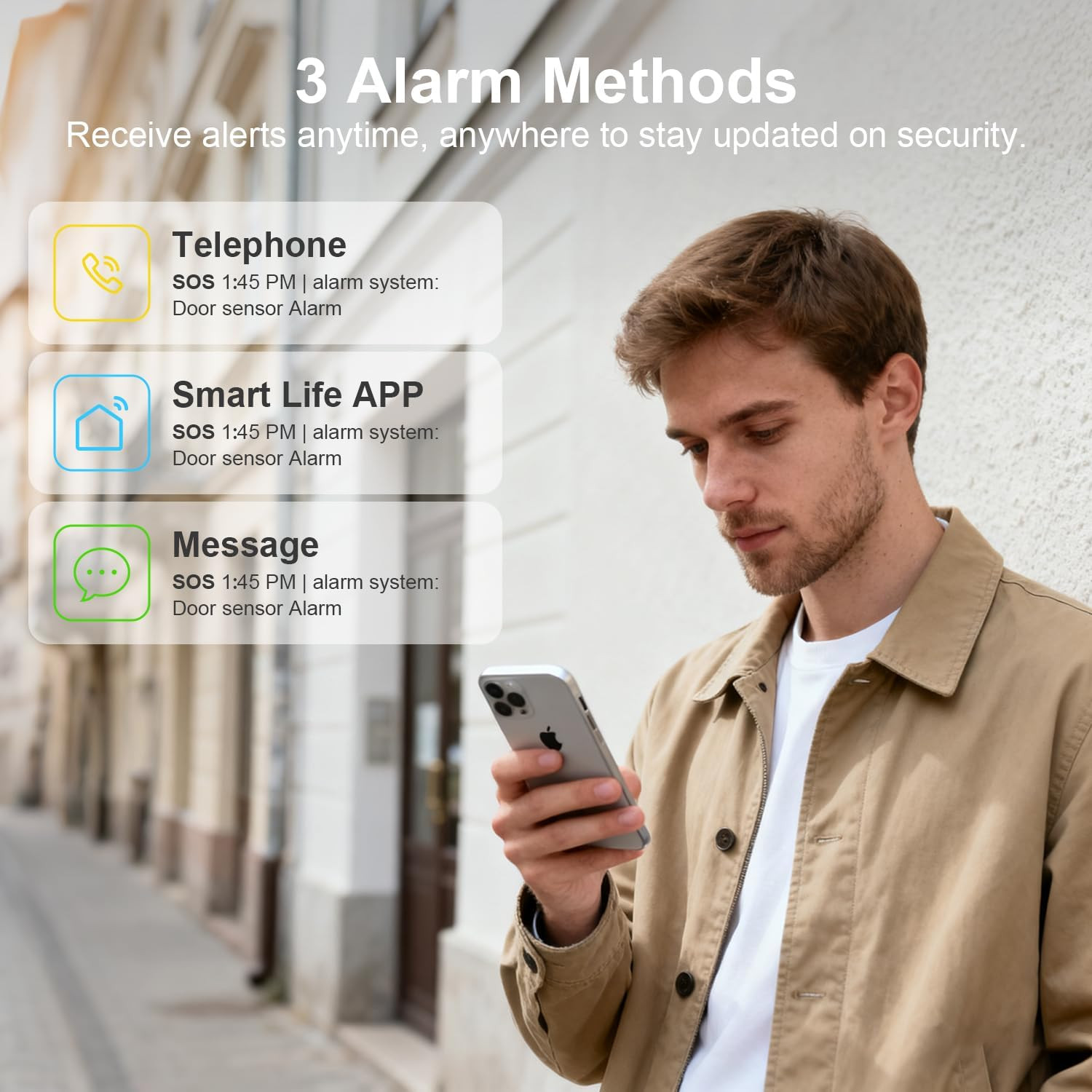2026 Home Security System, 7-Piece Wireless Smart Alarm System Kit with Instant