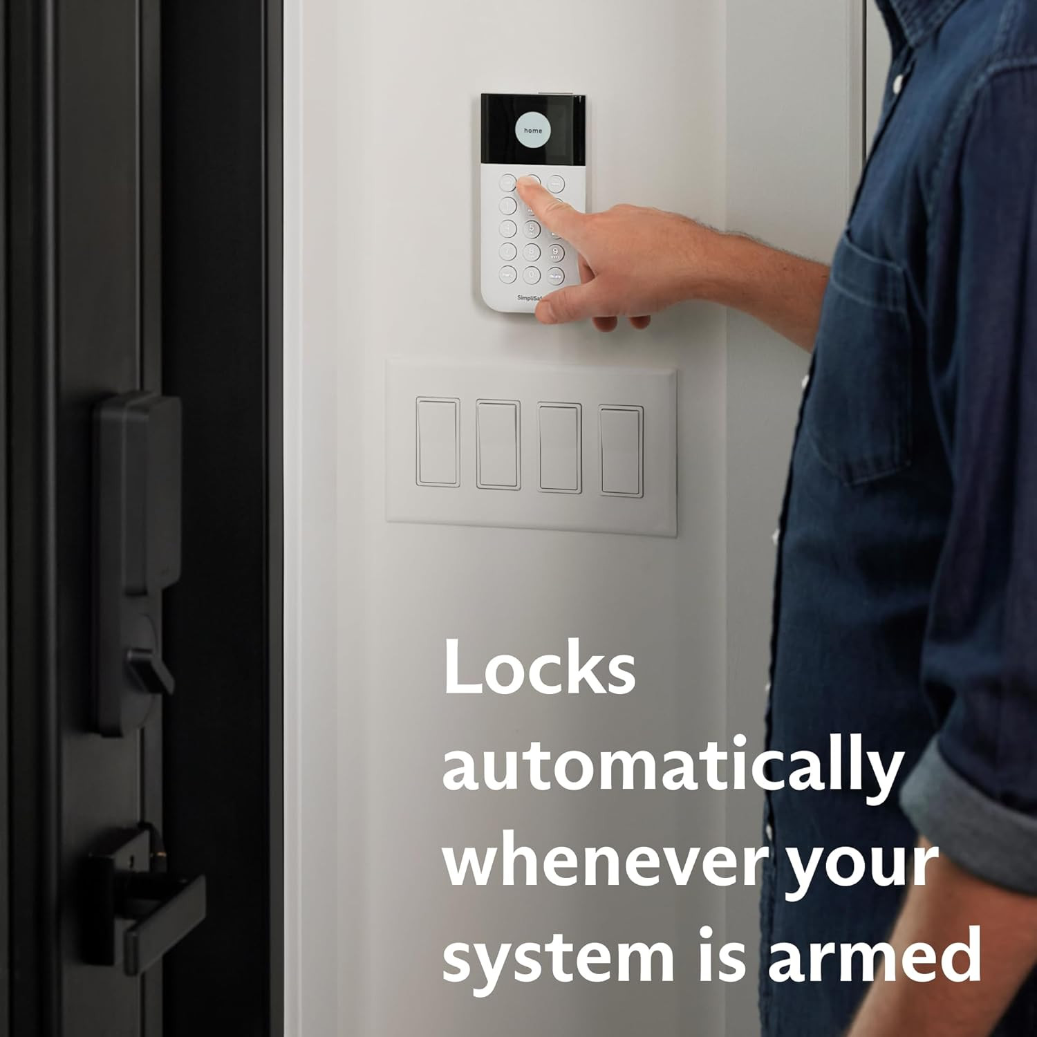 Smart Lock Series 2 (Black) for the Gen 3 Home Security System