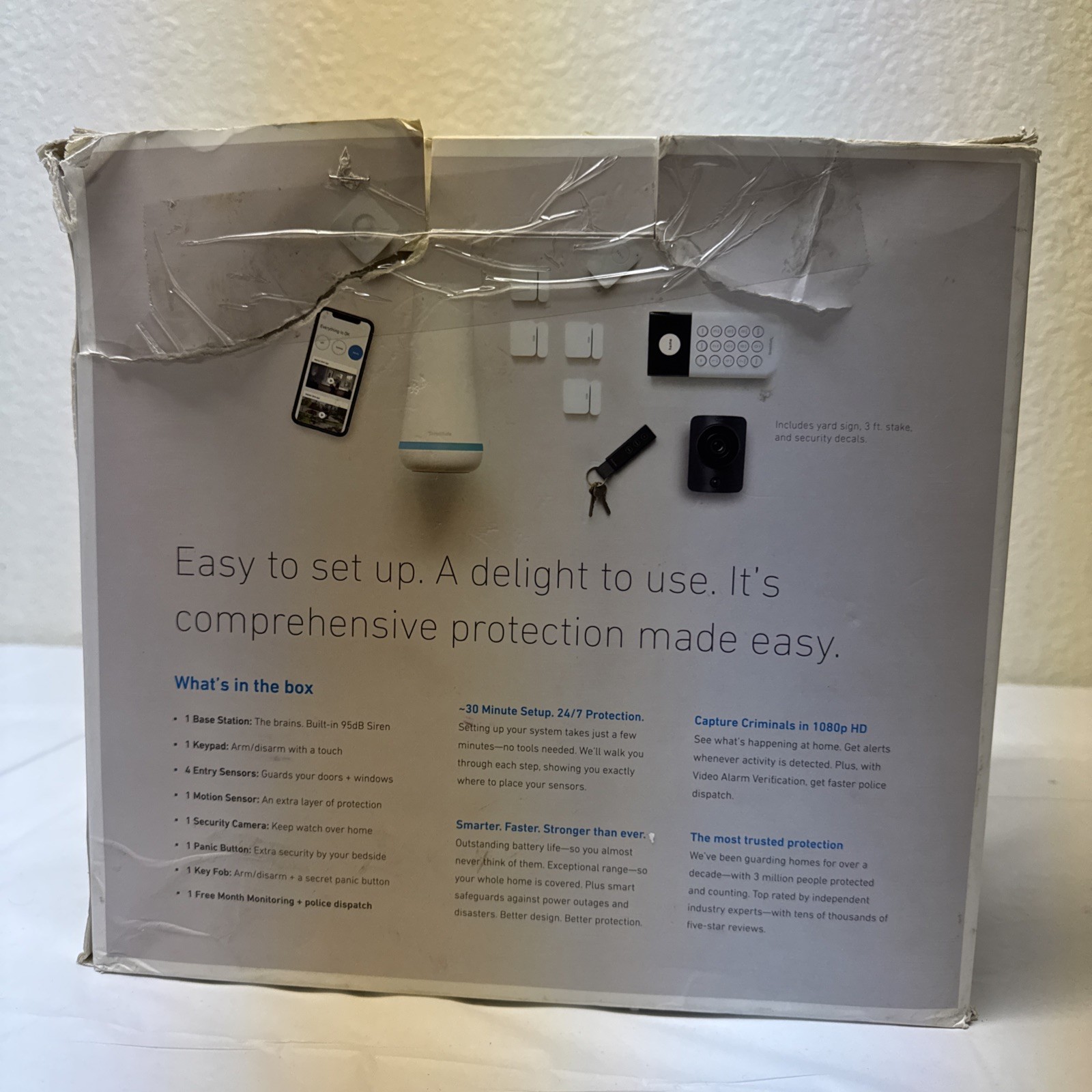 SimpliSafe 10-Piece DIY Home Security Kit with 1080p HD Security Camera HSK 101