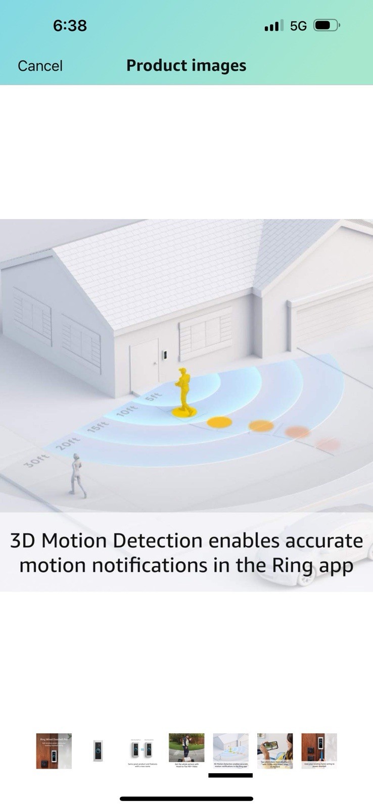 Ring Video Pro Doorbell 1080p HD Camera With Motion Detection Night Vision