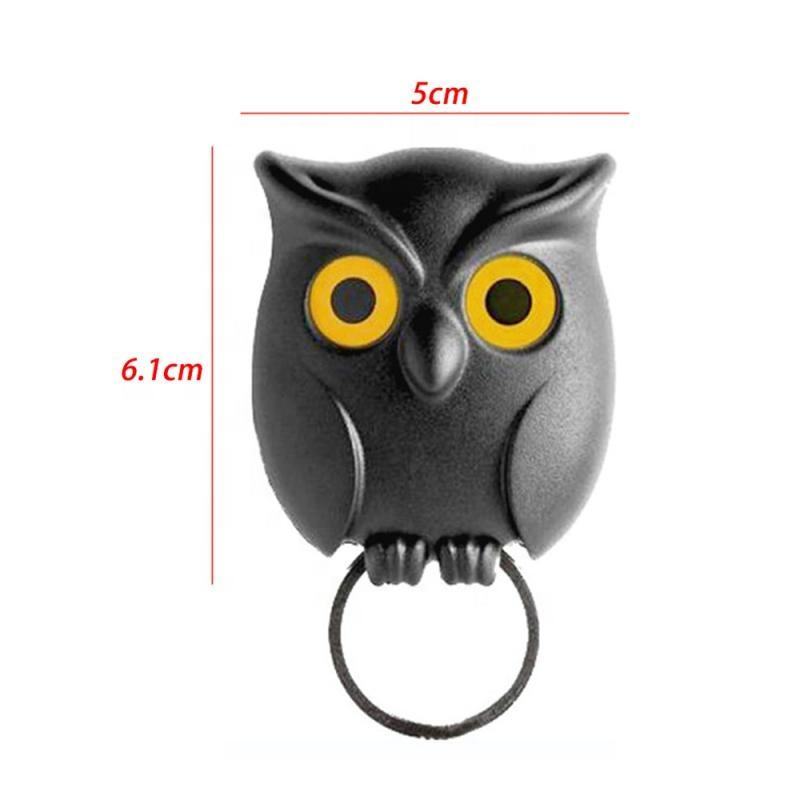 Owl Keying Holder Wall Mounted Owl Key Hooks with Wall Self-Adhesive Tape, Key H