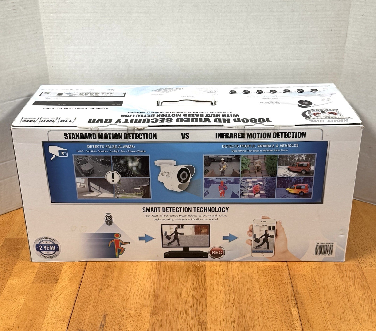 NEW! Night Owl C-881-PIR1080 8-channel/1TB 1080p HD video Security System w/DVR