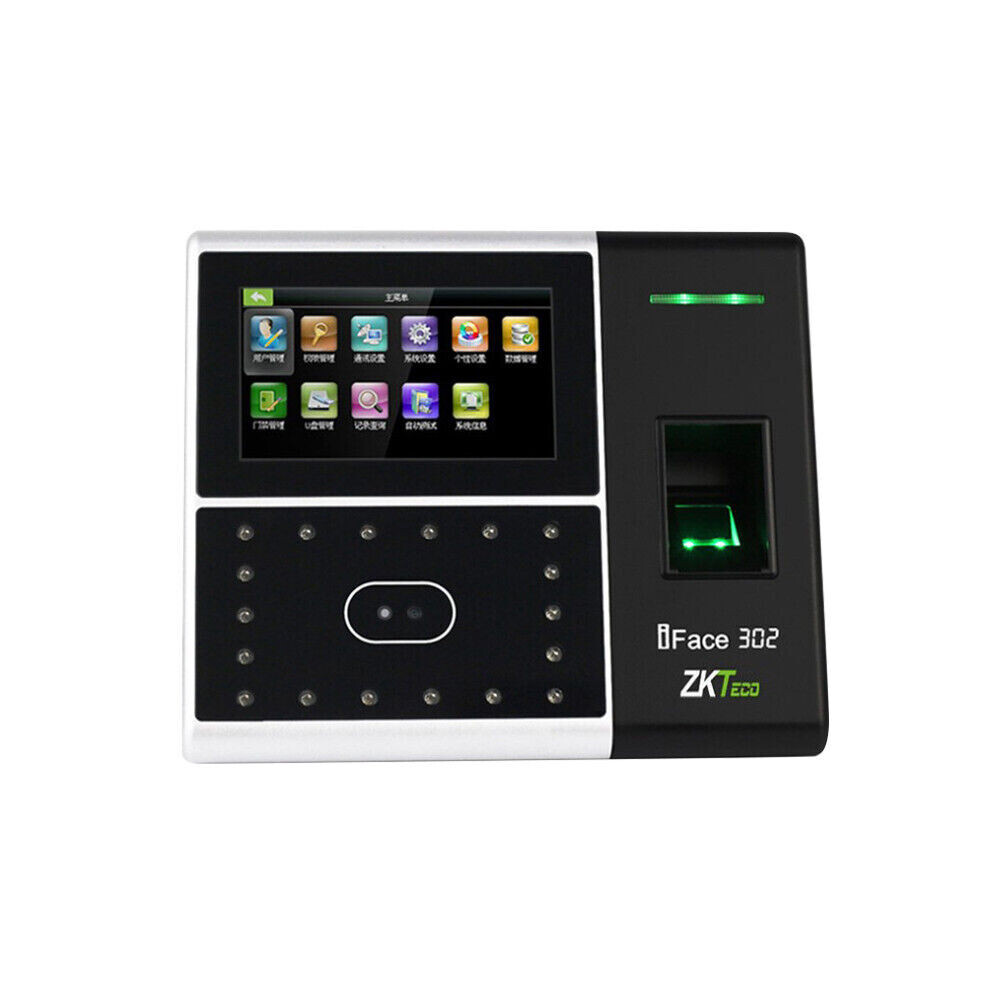 iFacial+ Finger TCP/IP Biometric Fingerprint Time Clock Access Control /iface302