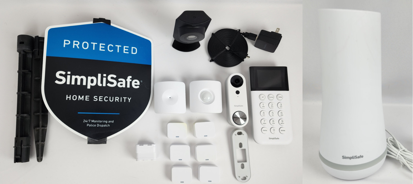 SimpliSafe Security Base Station Keypad Entry Motion Glass Break Sensors V Door