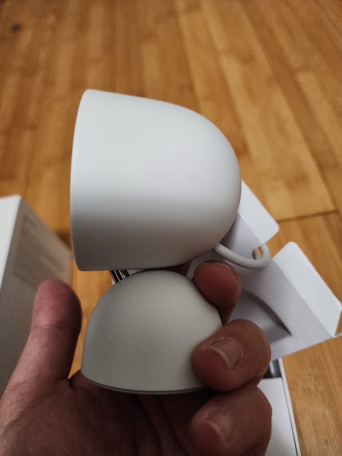 Google Nest Cam Indoor Wired 2nd Generation Security Camera White TESTED, WORKS!