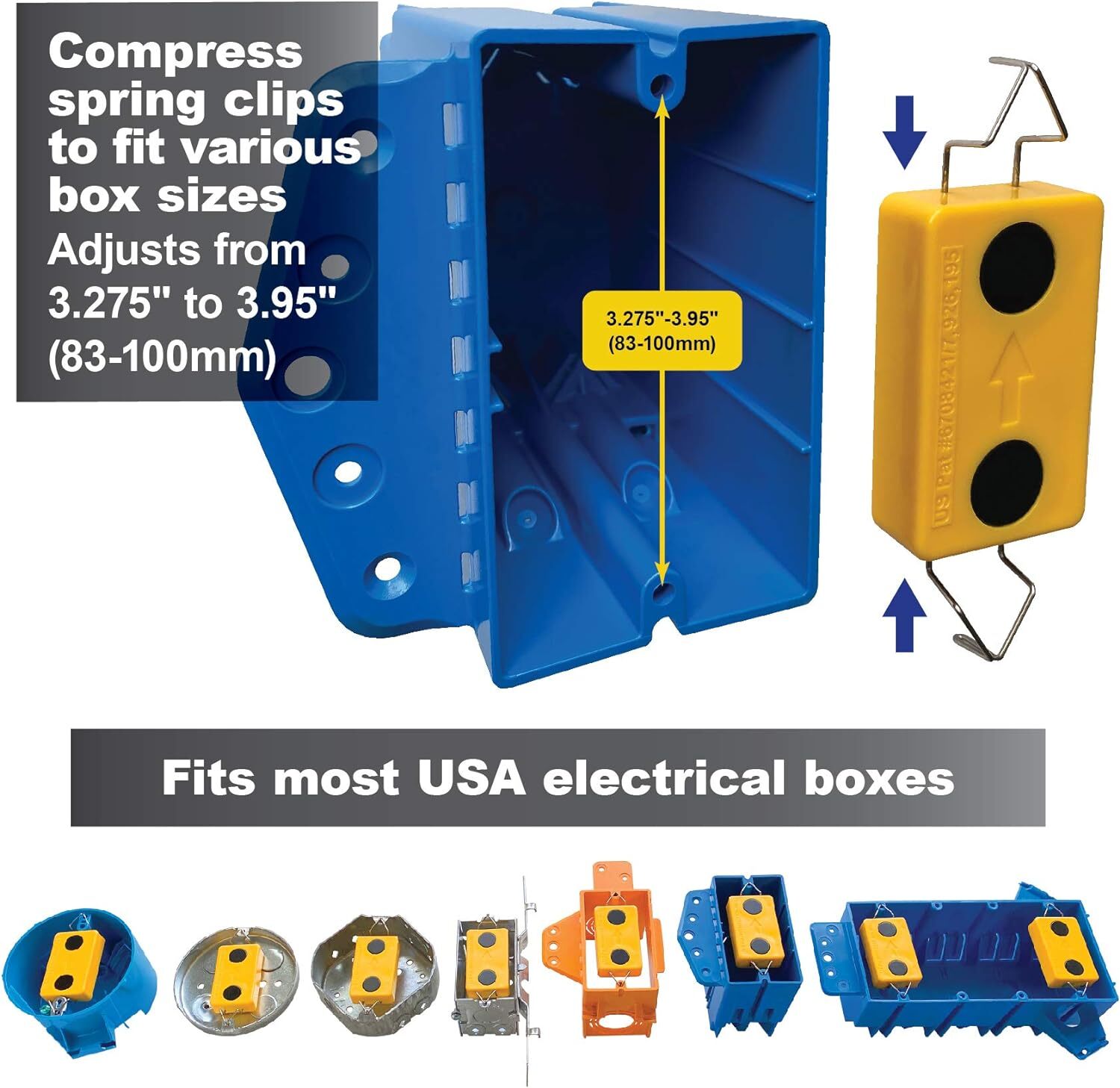 Calculated Industries 8105 Blind Mark Drywall Electrical Box 3 Targets + Case