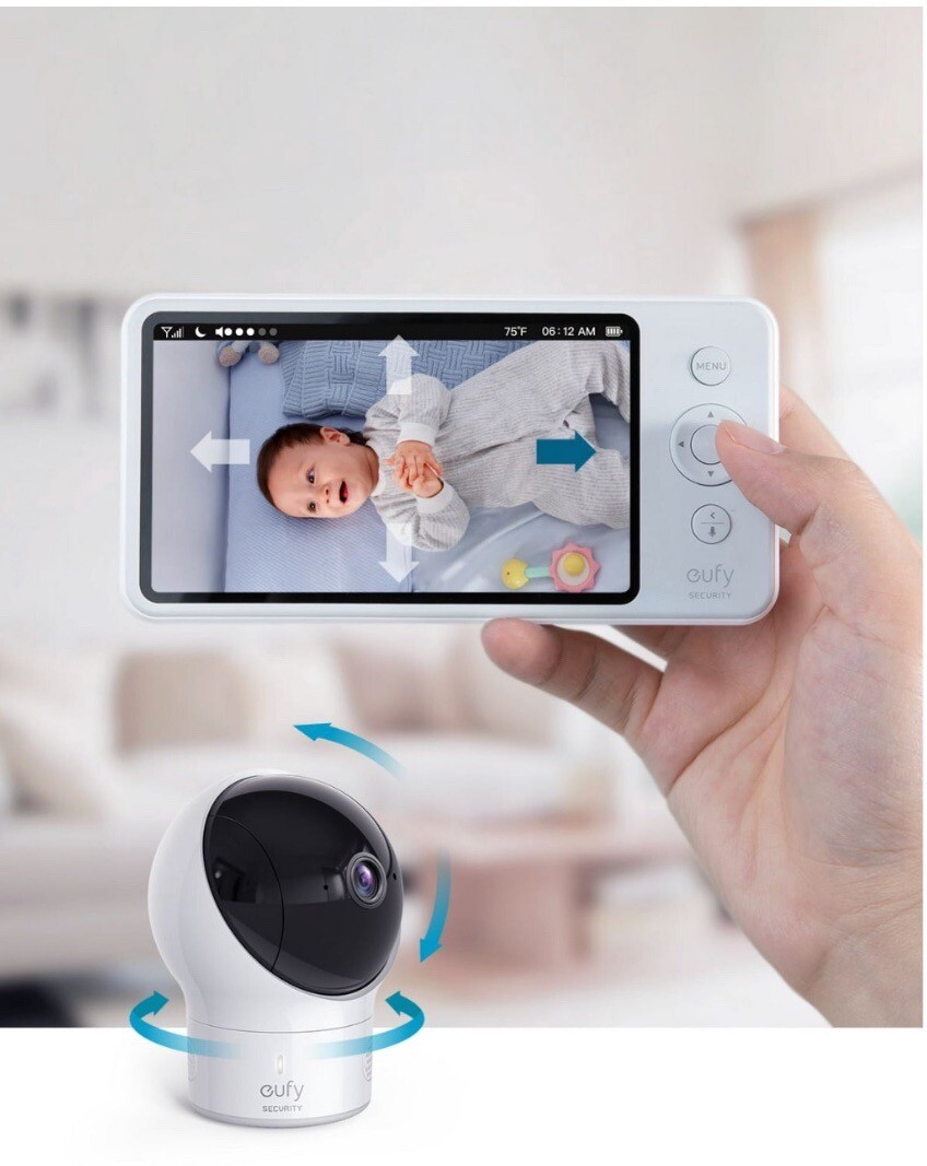 “Eufy E83121D1 SpaceView Pro Baby Monitor and Camera 720p by Anker Security