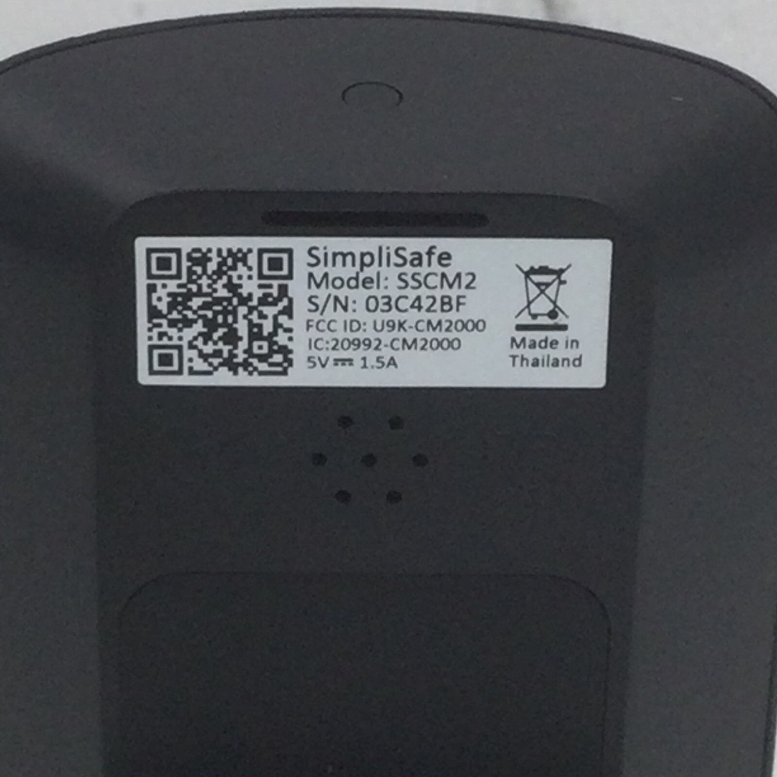 SimpliSafe SSCM2 SimpliCam Indoor HD Wi-Fi Security Camera – Black