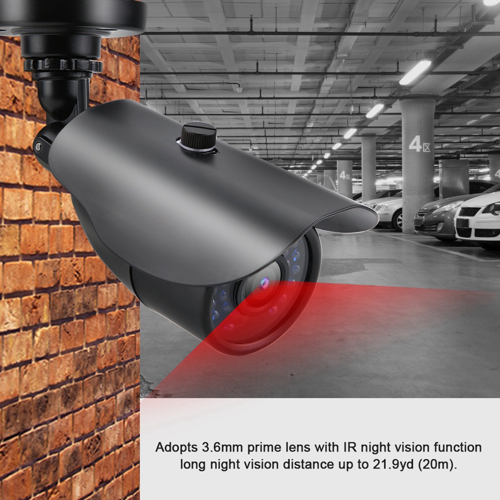TVI/AHD/CVI/CVBS PAL Bullet Camera IP66 Outdoor IR Night Analog CCTV DVR BEA