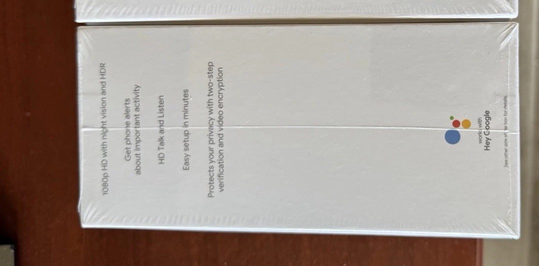 **SHIPS FAST*[2] Google Nest Camera – Indoor, Wired, 2nd Gen, 1080p – New/Sealed