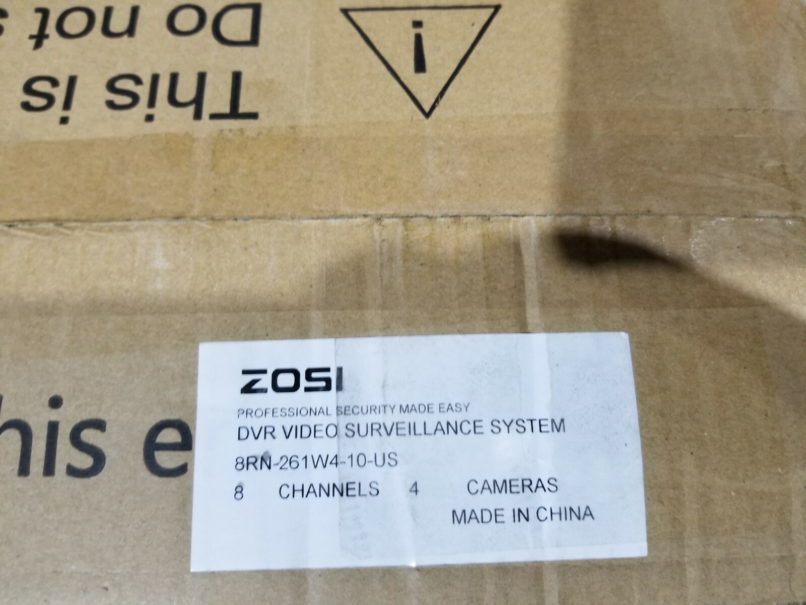 ZOSI 1080p 8-Channel 1TB DVR 4 Wired Security Camera System 8RN-261W4-10-US *