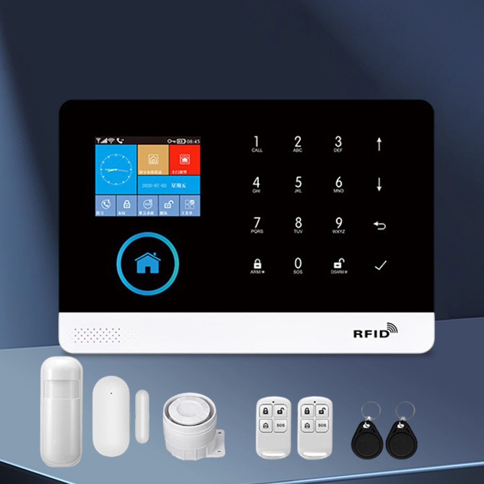App Control Wireless Alarm System for Home Burglar Security Smart House Kit