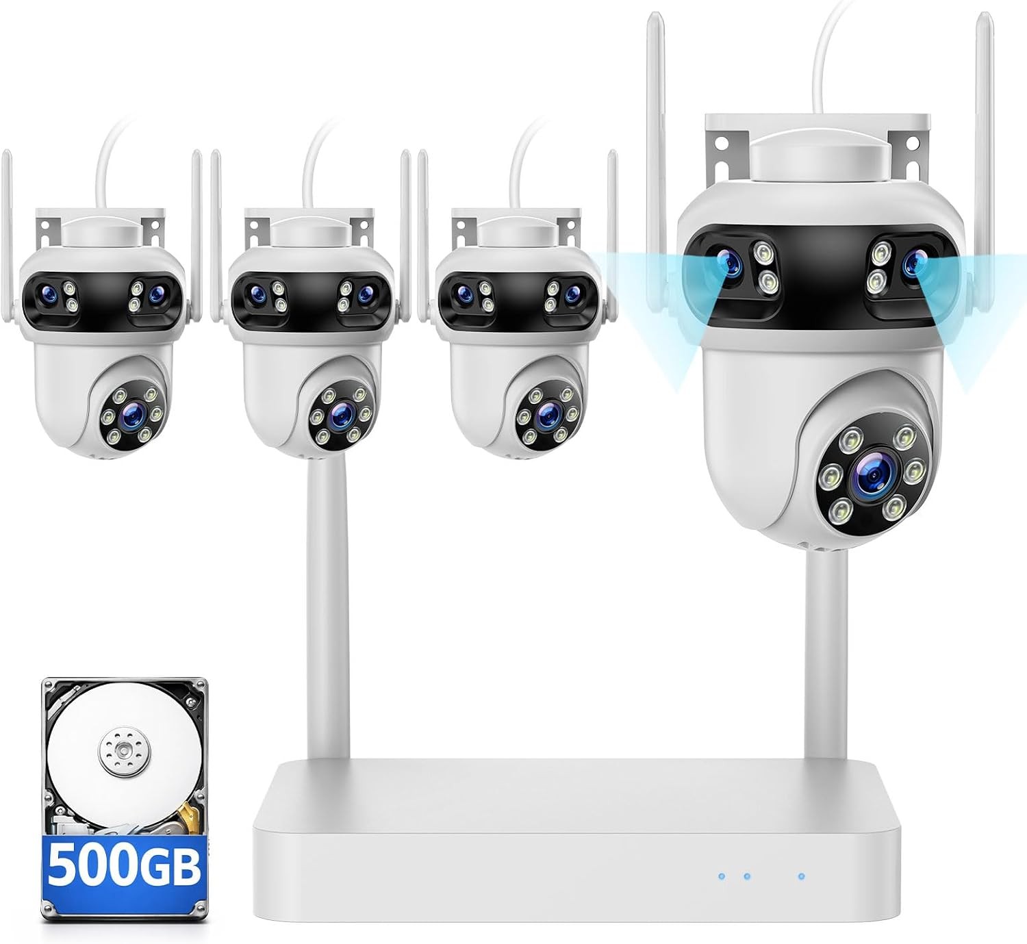 Wireless Security Camera System Kit Outdoor WiFi Home CCTV Surveillance NVR Set