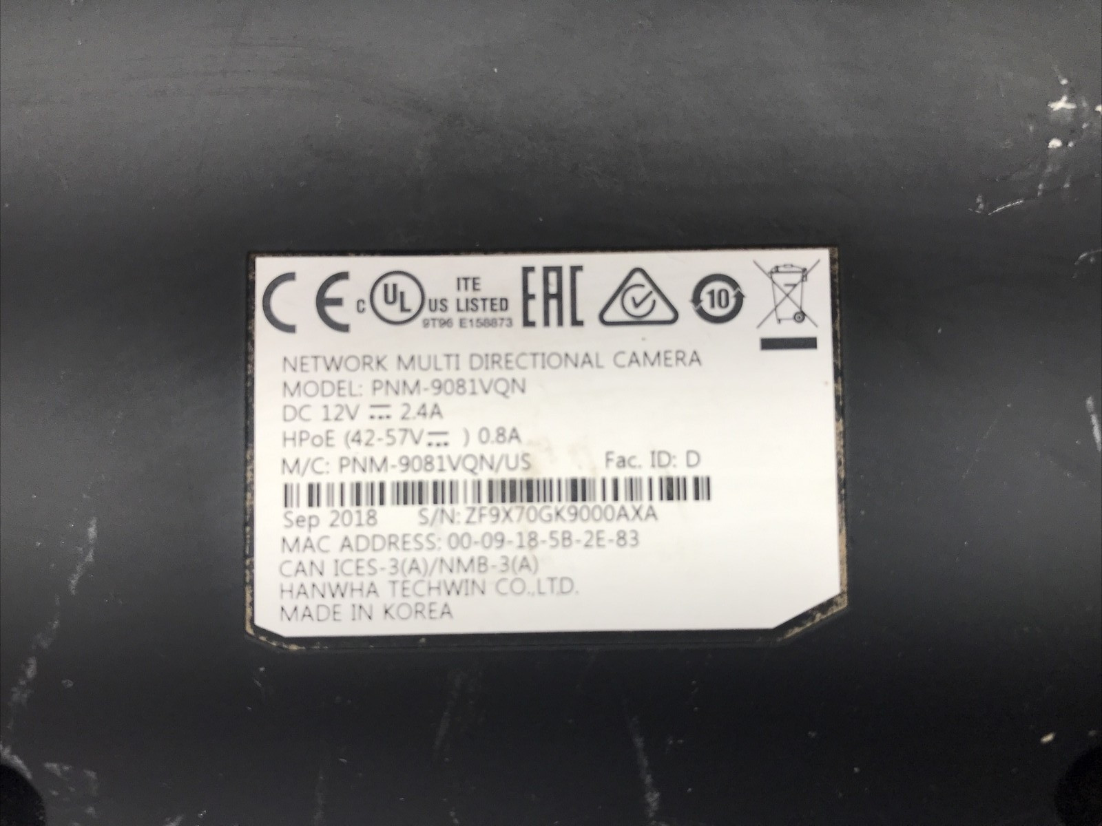 Hanwha Techwin WiseNet PNM-9081VQN PNM-9081VQ Security Camera Tested