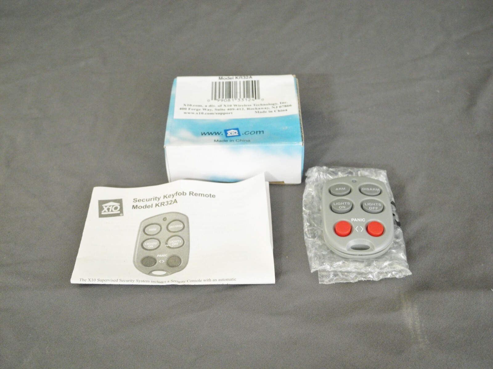 X10 KR32A Smart Security Keyfob Remote