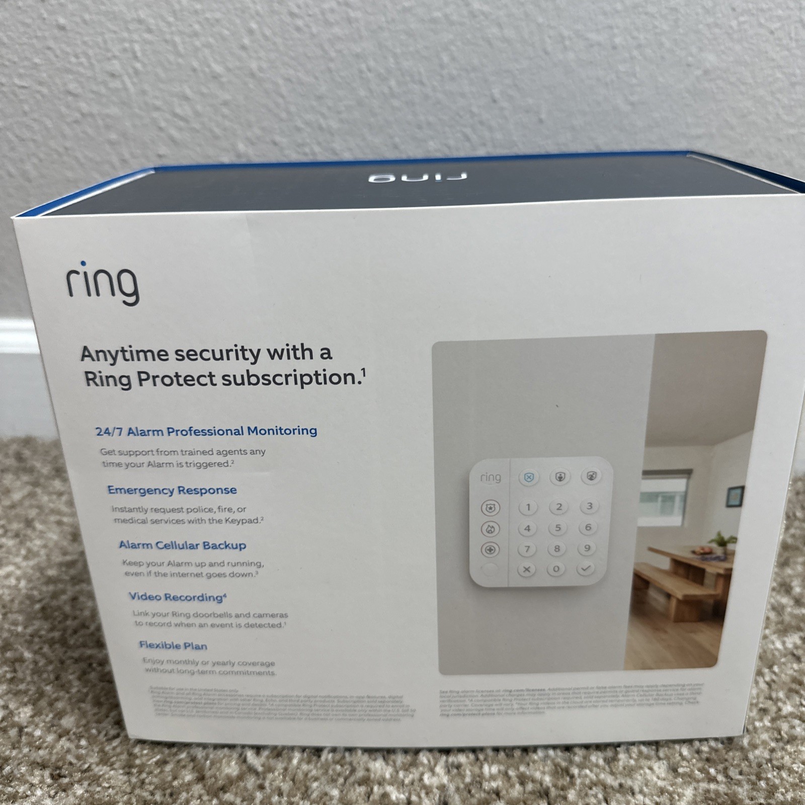 Ring Alarm 14 Piece Kit 2nd Generation Home Security System – White OPEN BOX