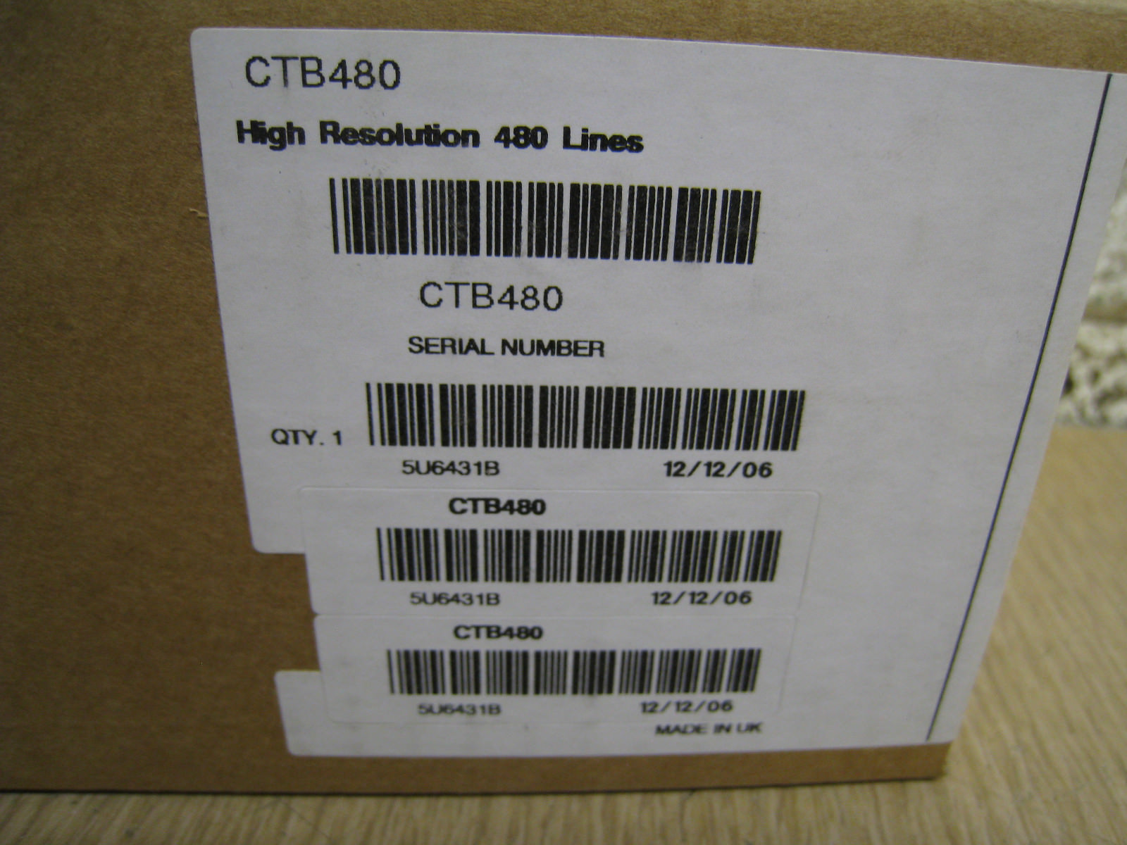 DIGIOP TRU-PIX CTB480 CAMERA 1/3″ CCD 480 LINES TVL COLOR DPS SURVEILLANCE