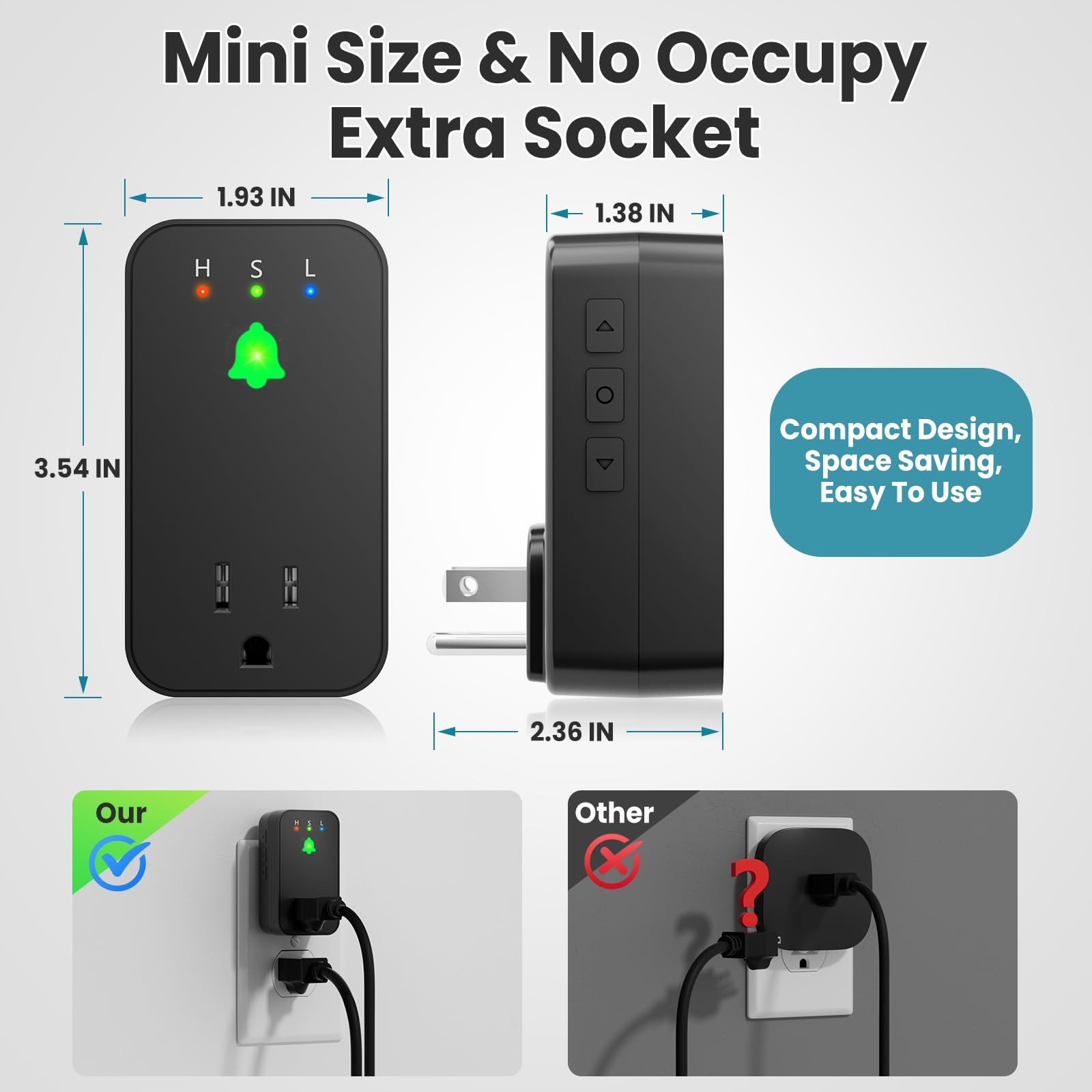 Smart WiFi Power Outage Alarm Fridge Freezer Sump Pump Alert 110dB App