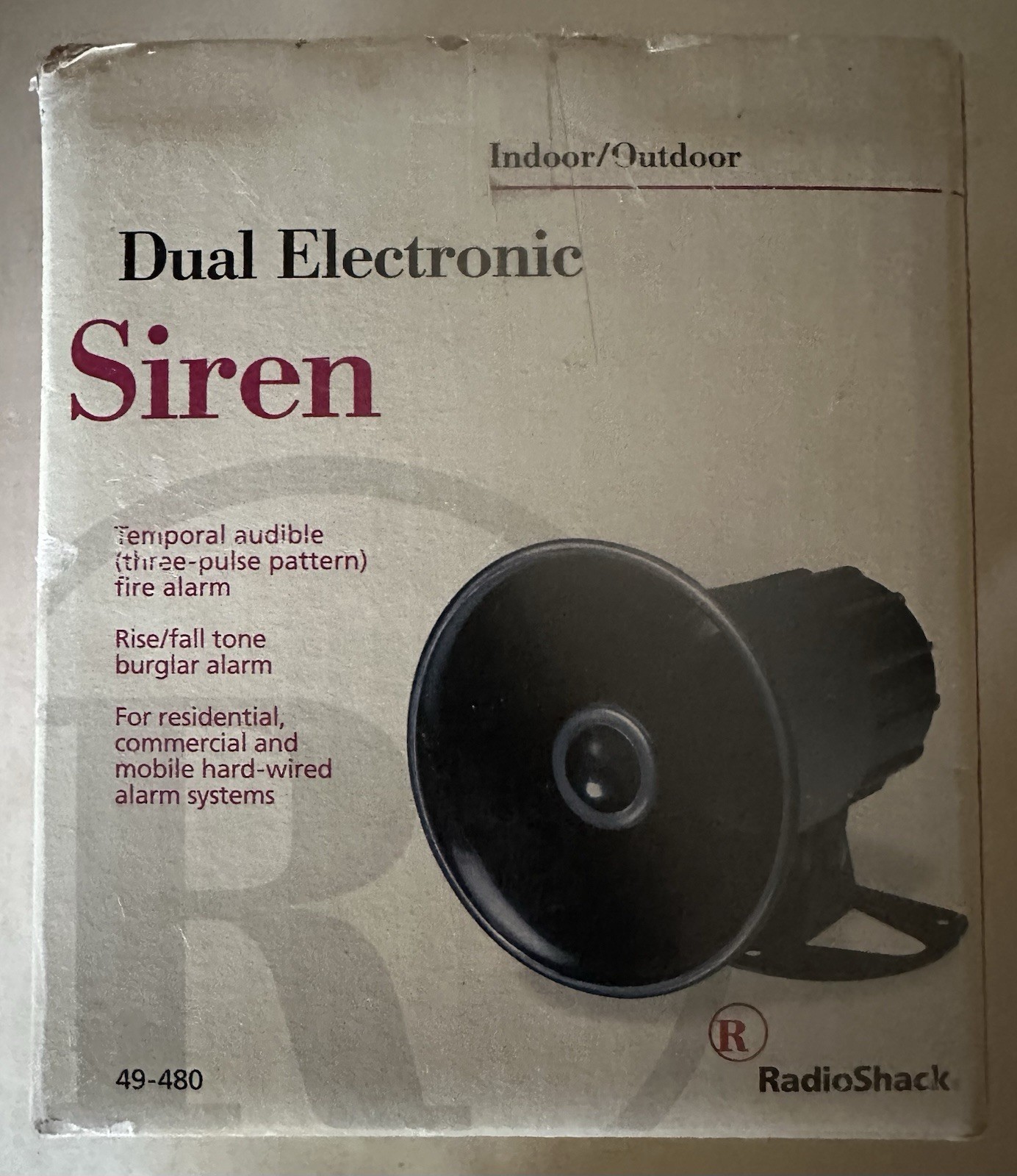 RadioShack 49-480 Dual Electronics Siren