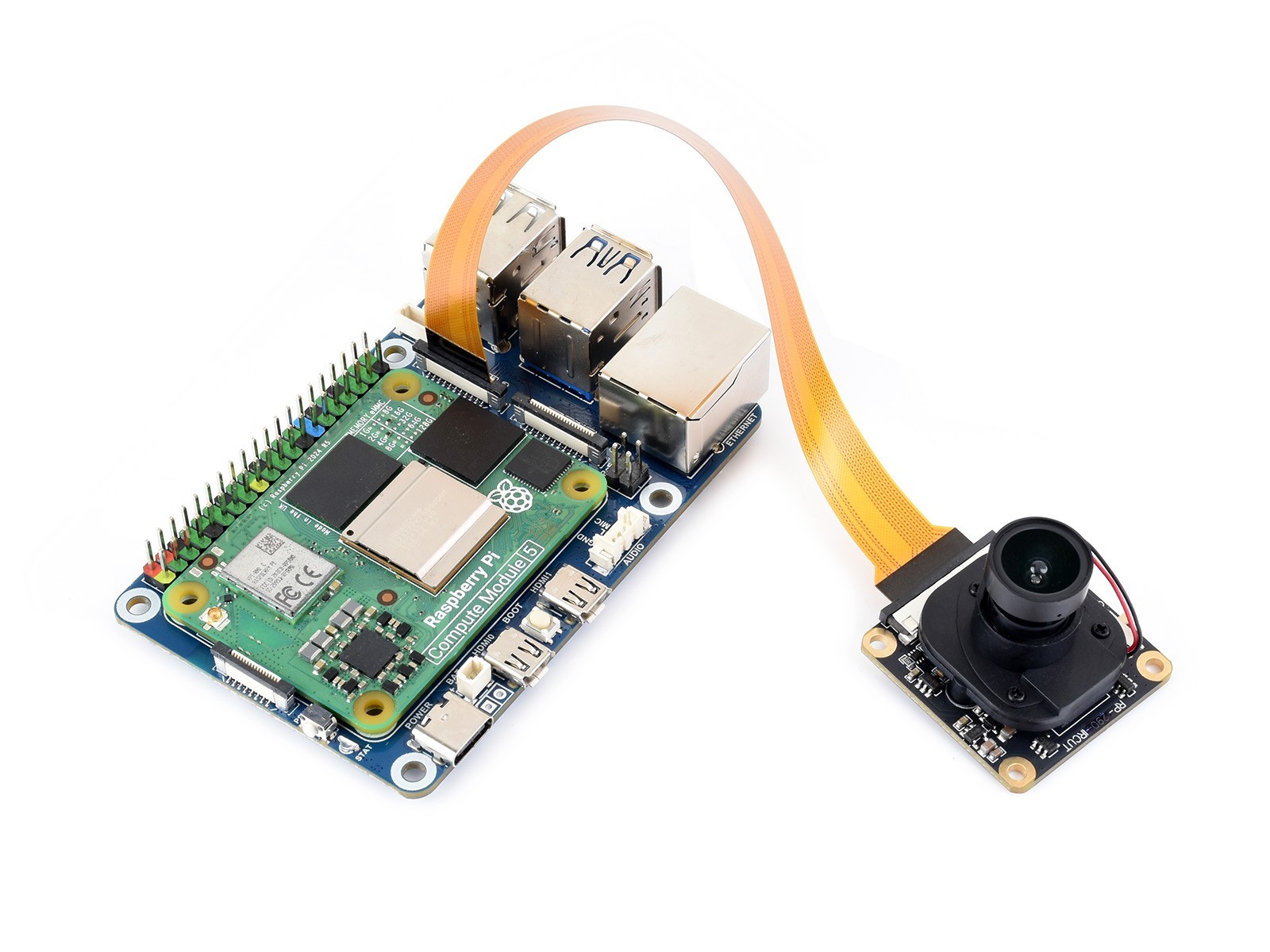 Waveshare IMX291 2MP IR-CUT Camera, Fixed-Focus, 83° Diagonal FOV