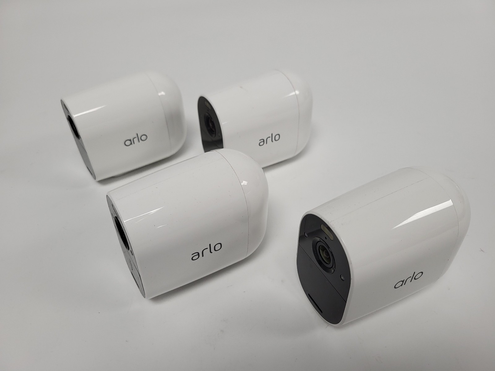 Lot of 4 Arlo VMC2030 Essential Spotlight Camera Parts (LED Light, Untested)