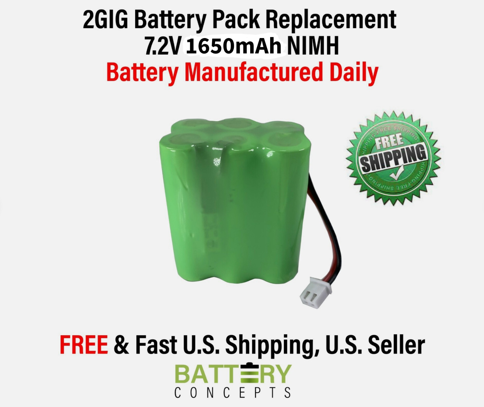 2GIG-BATT1 – 2GIG Standard Battery Pack (Go!Control)