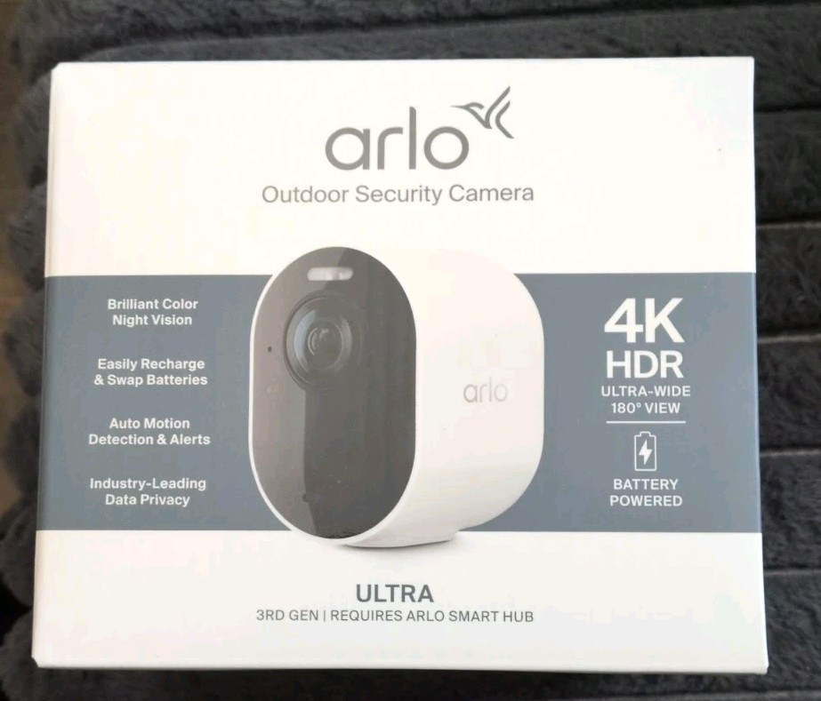 ARLO ULTRA 3 UHD 4K Wire-Free Addon Security Camera VMC5050-100NAS Mag Mount NEW