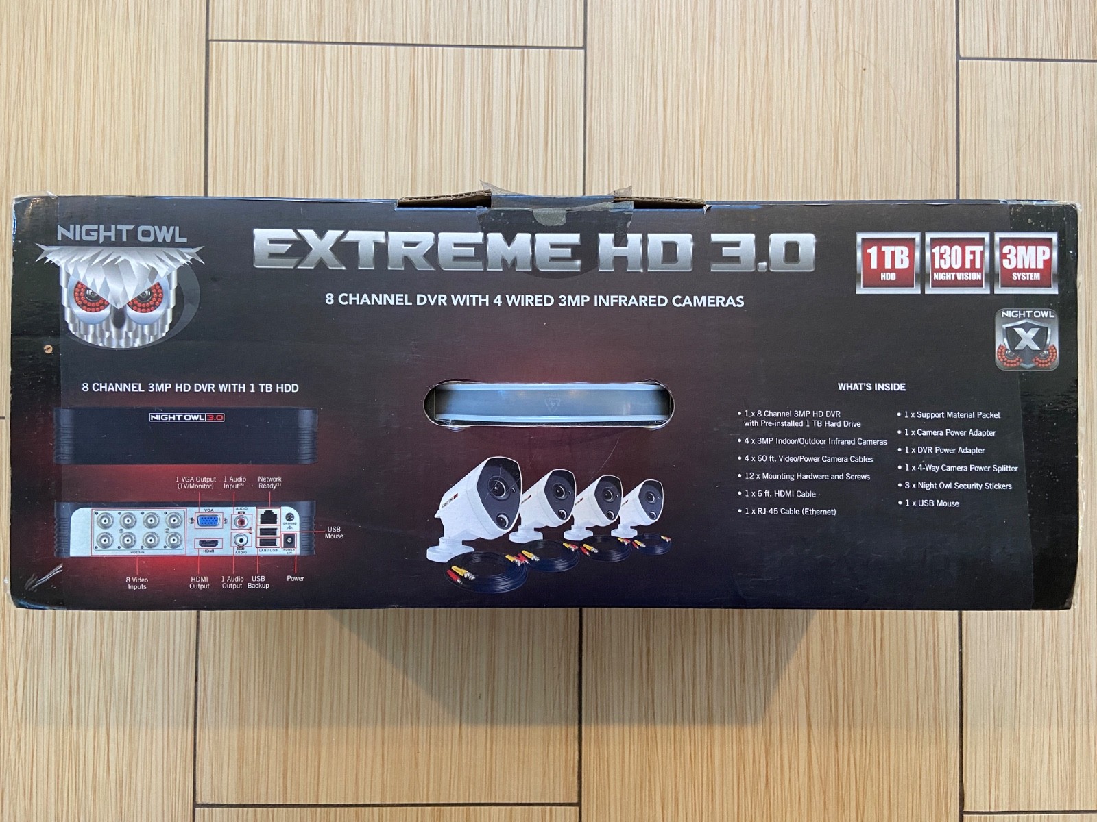Night Owl Extreme HD 3.0 Security Camera System – Open Box, Never Used