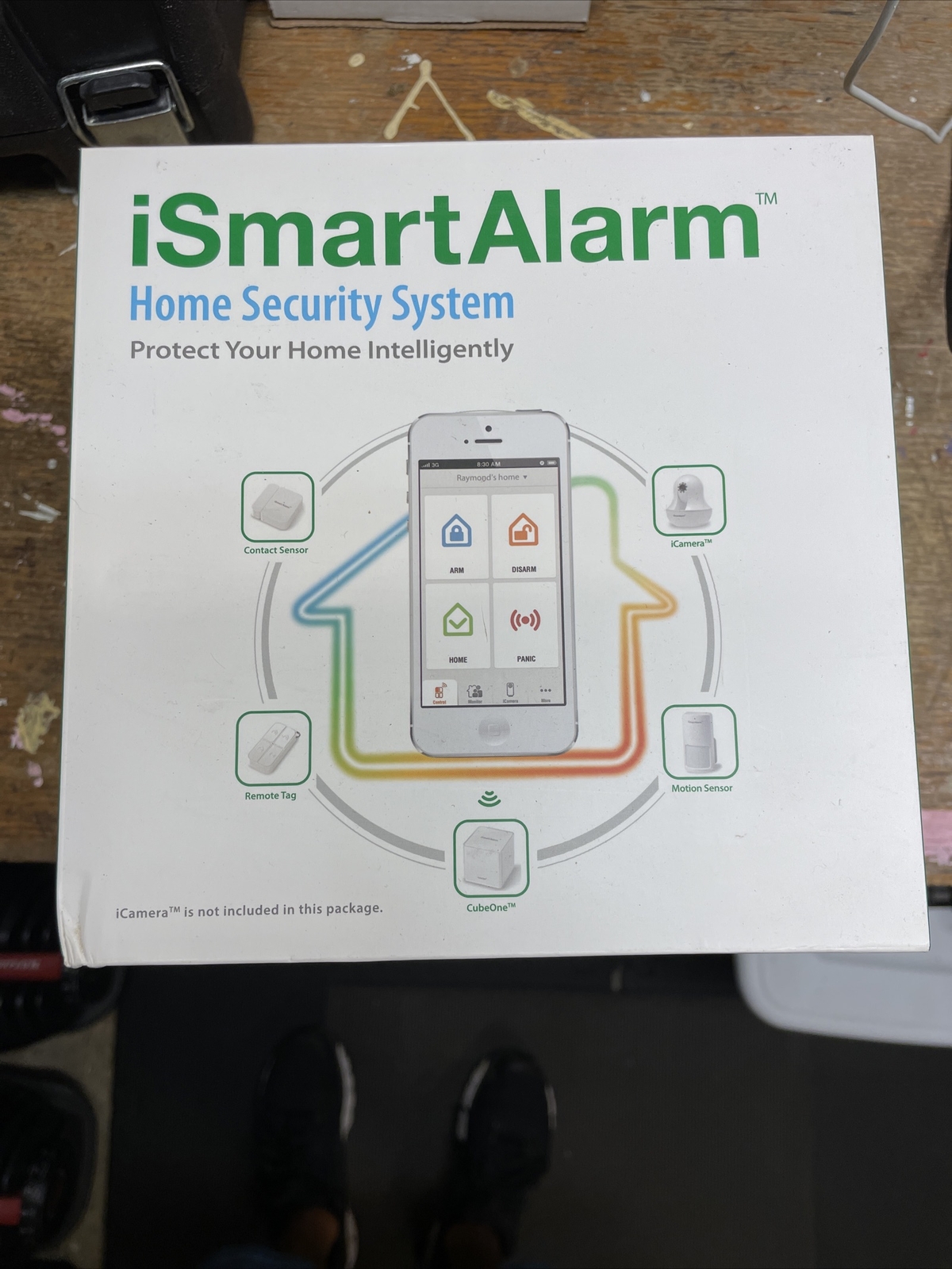NEW iSmartAlarm iSA3 Preferred Package Home Security System, White
