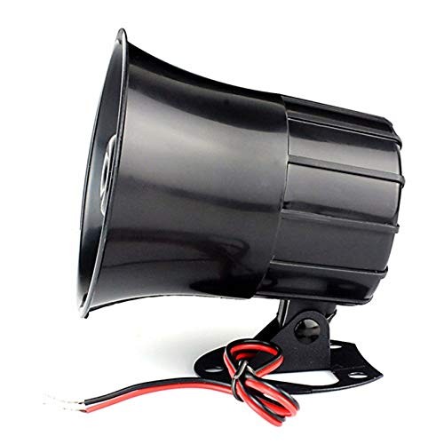 Wired Alarm Siren Horn 15W DC 6 to 12V Security Siren with Bracket for Home S…