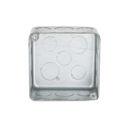 Hubbell-Raco 239 4 in. Square Plenum Box, Eleven 1/2 and 2-1/8 Deep, Gray