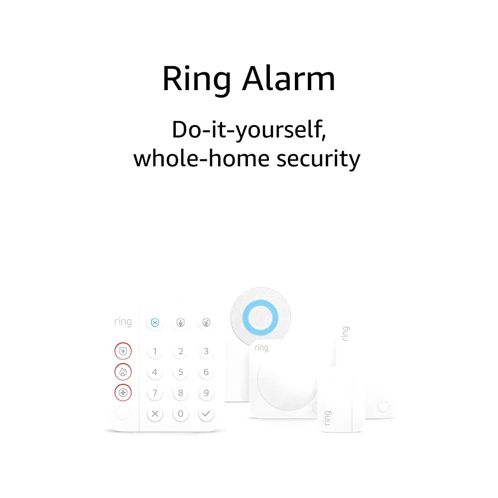 NEW Ring Alarm 5-Piece Security Kit 2nd Gen Home security System Works w/ Alexa