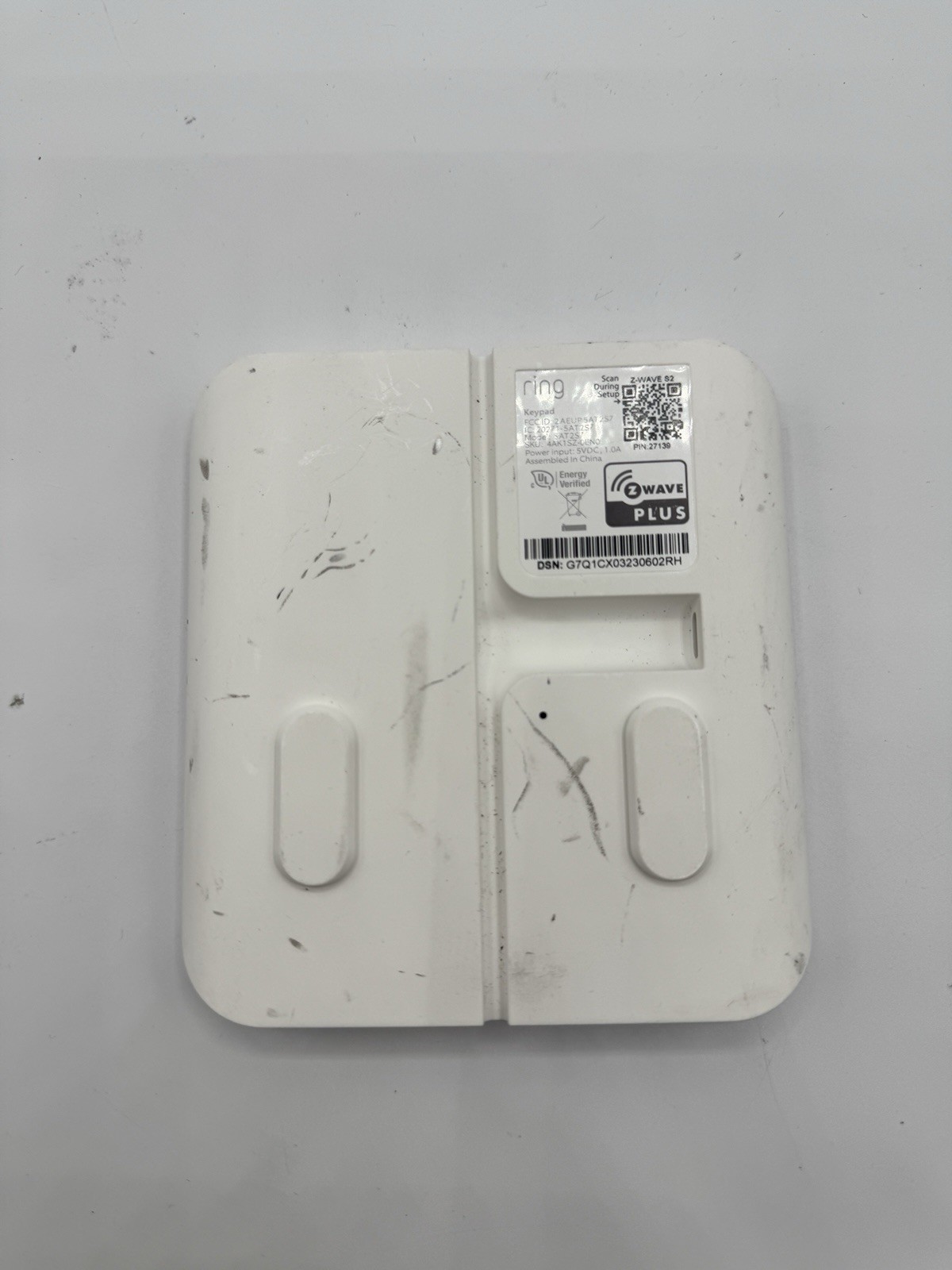 Ring Alarm Keypad 2nd Generation 5AT2S7 No Power Cable