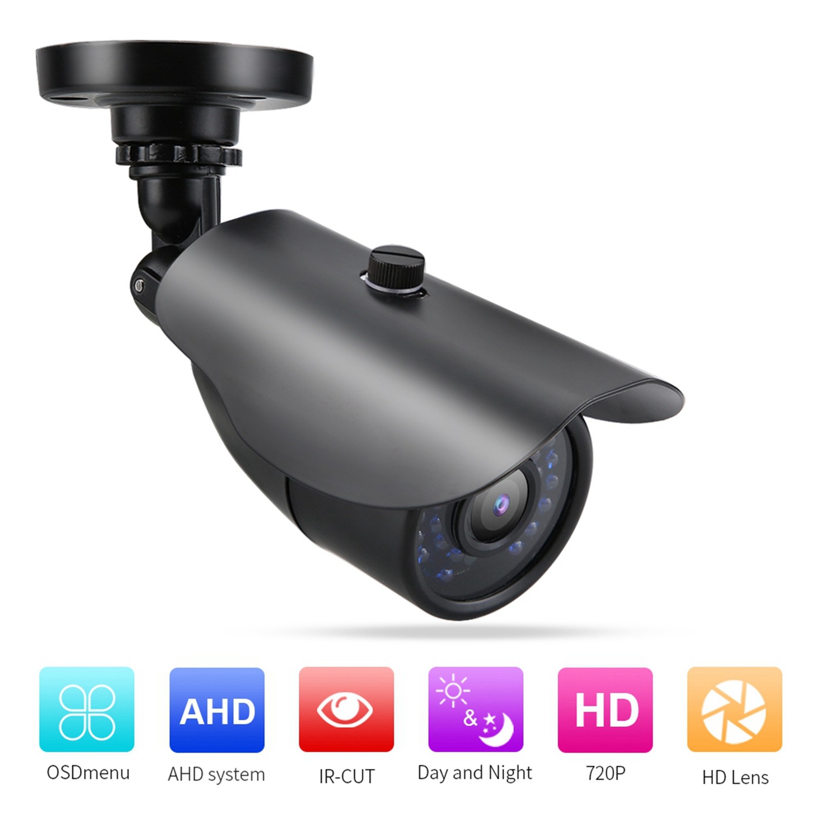 TVI/AHD/CVI/CVBS PAL Bullet Camera IP66 Outdoor IR Night Analog CCTV DVR BEA