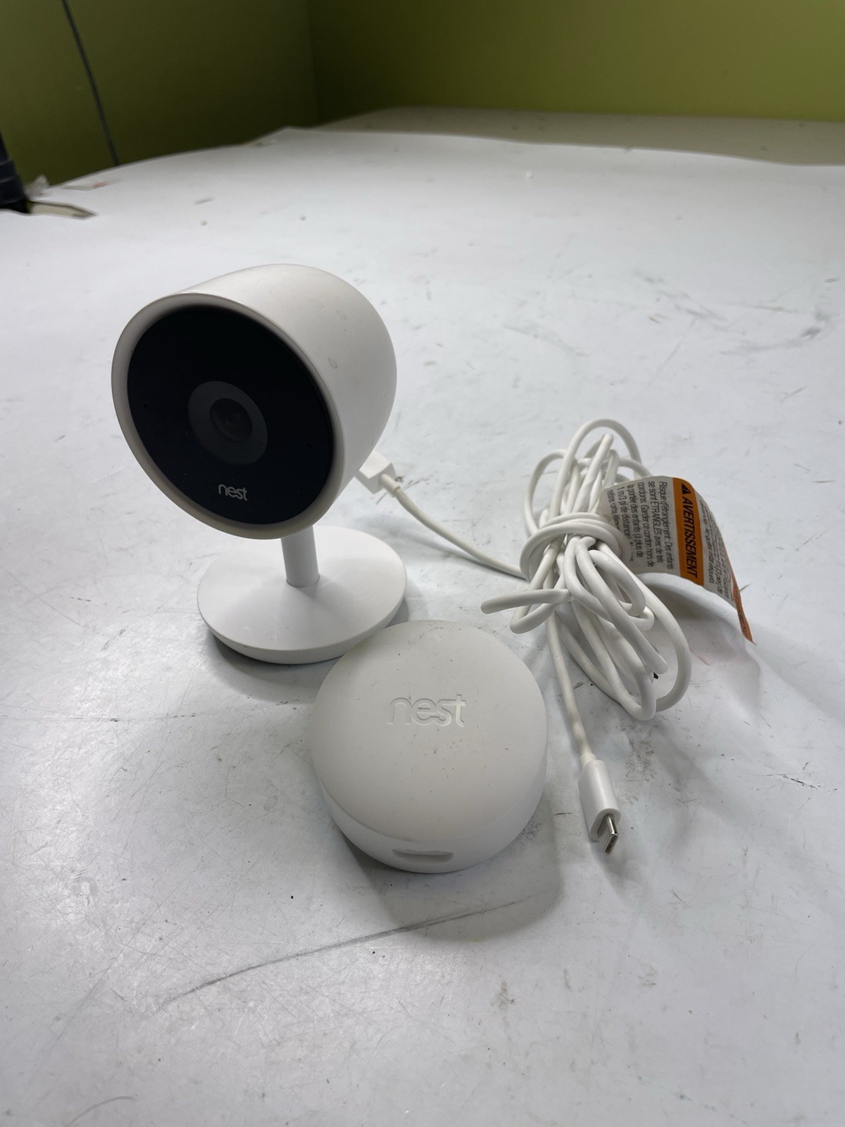 Lot 2 Google Nest IQ Indoor Cam 1080p HD Wifi Smart Wireless Camera A0053 Tested