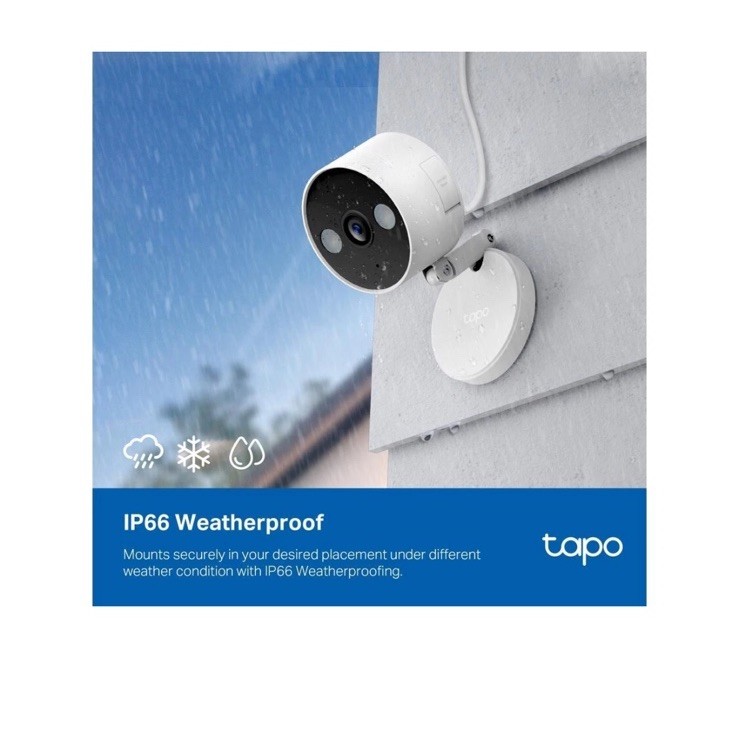 TP-Link Tapo 2K QHD Security Camera, Indoor/Outdoor, Color Night Vision, Free Pe