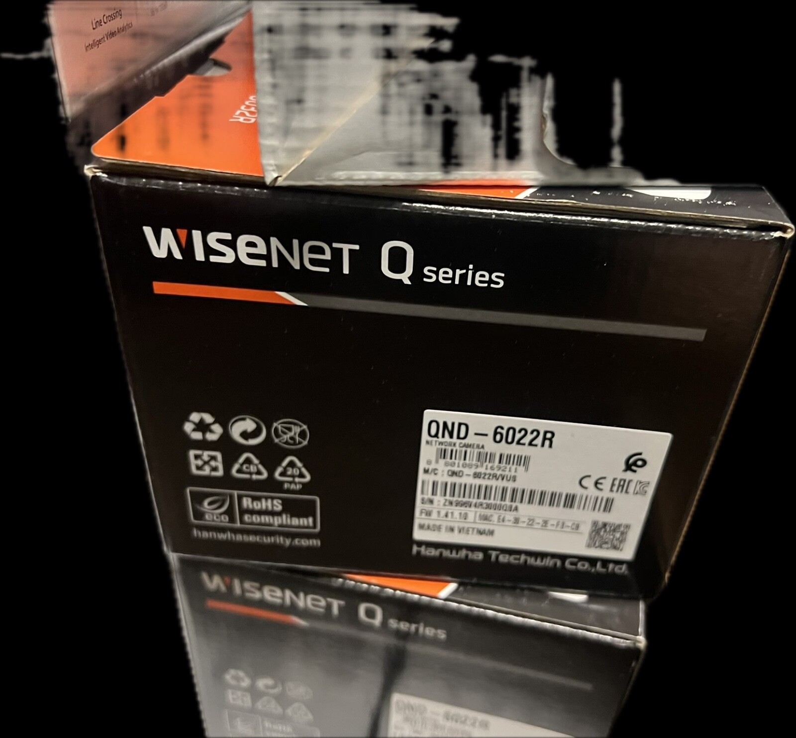 New Wisenet QND-6022R 2 Megapixel Day/Night Network IR Dome Camera, 4mm Lens
