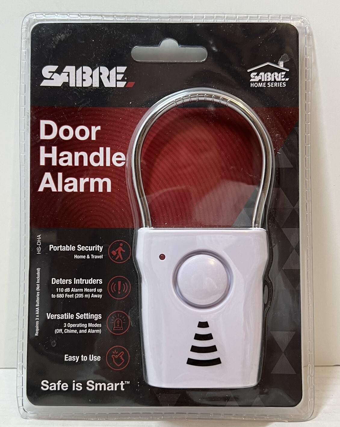 Sabre HS-DHA Door Handle Security Alarm – White
