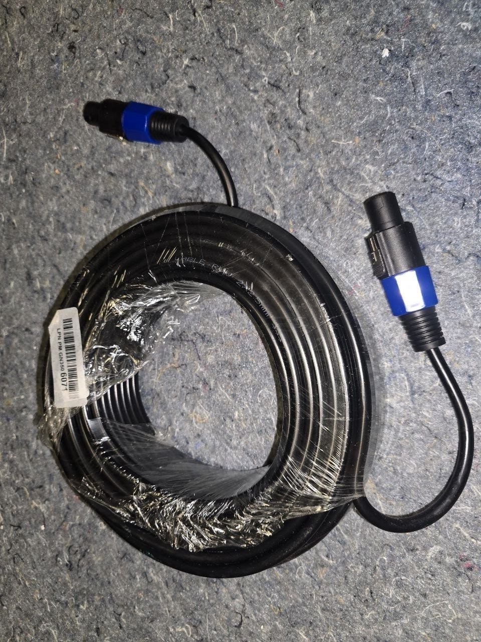 SpeakON Speaker Cable 2×2.5 mm NL4 Style Blue Lock – Pro PA Cord