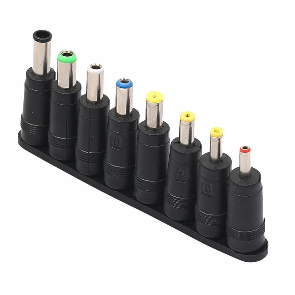 New 8 in 1 5.5*2.1mm to Multi-Types Power Plug DC Converter Adapter Laptop