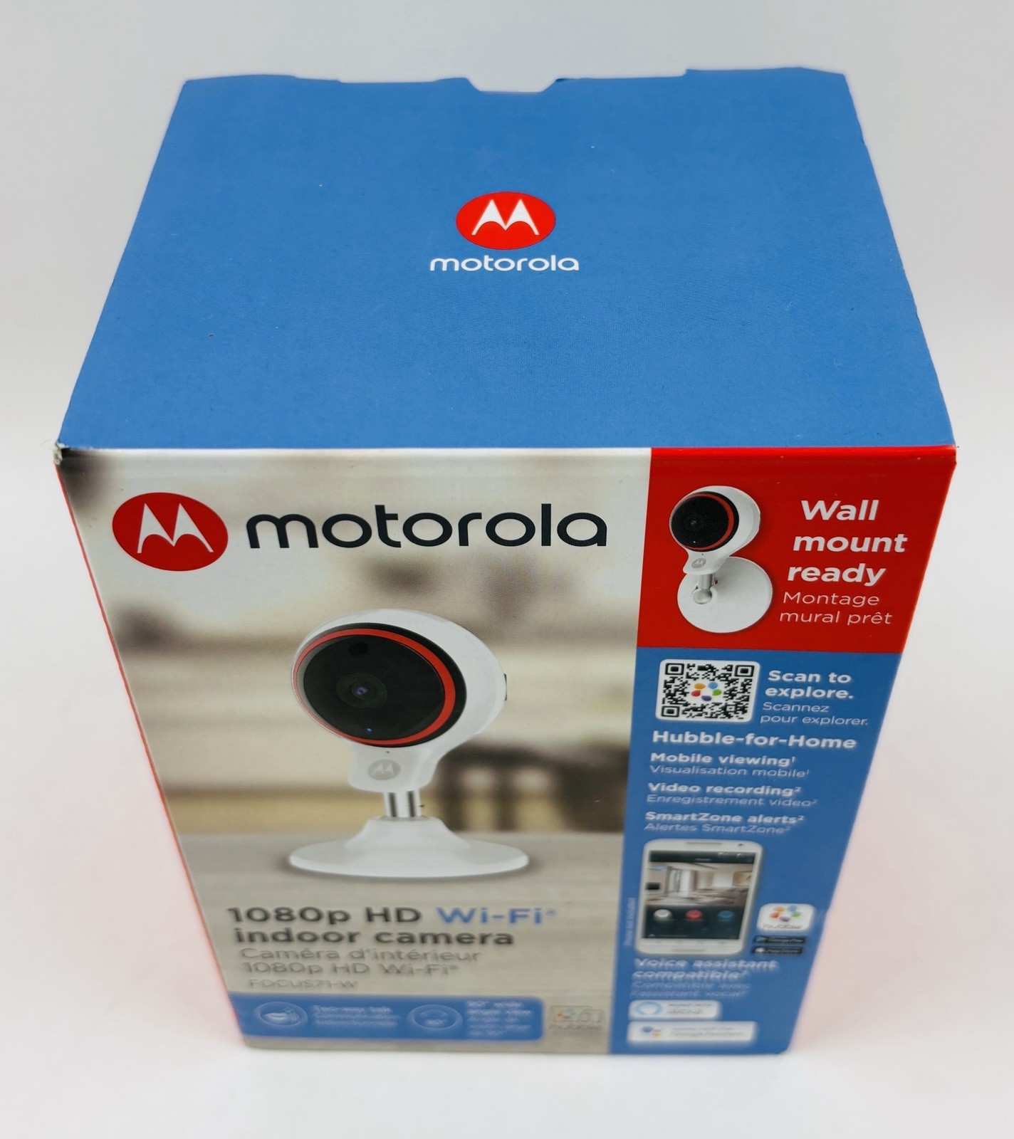 Motorola FOCUS71-W 1080p HD Wi-Fi Indoor Security Camera Night Vision Two-Way